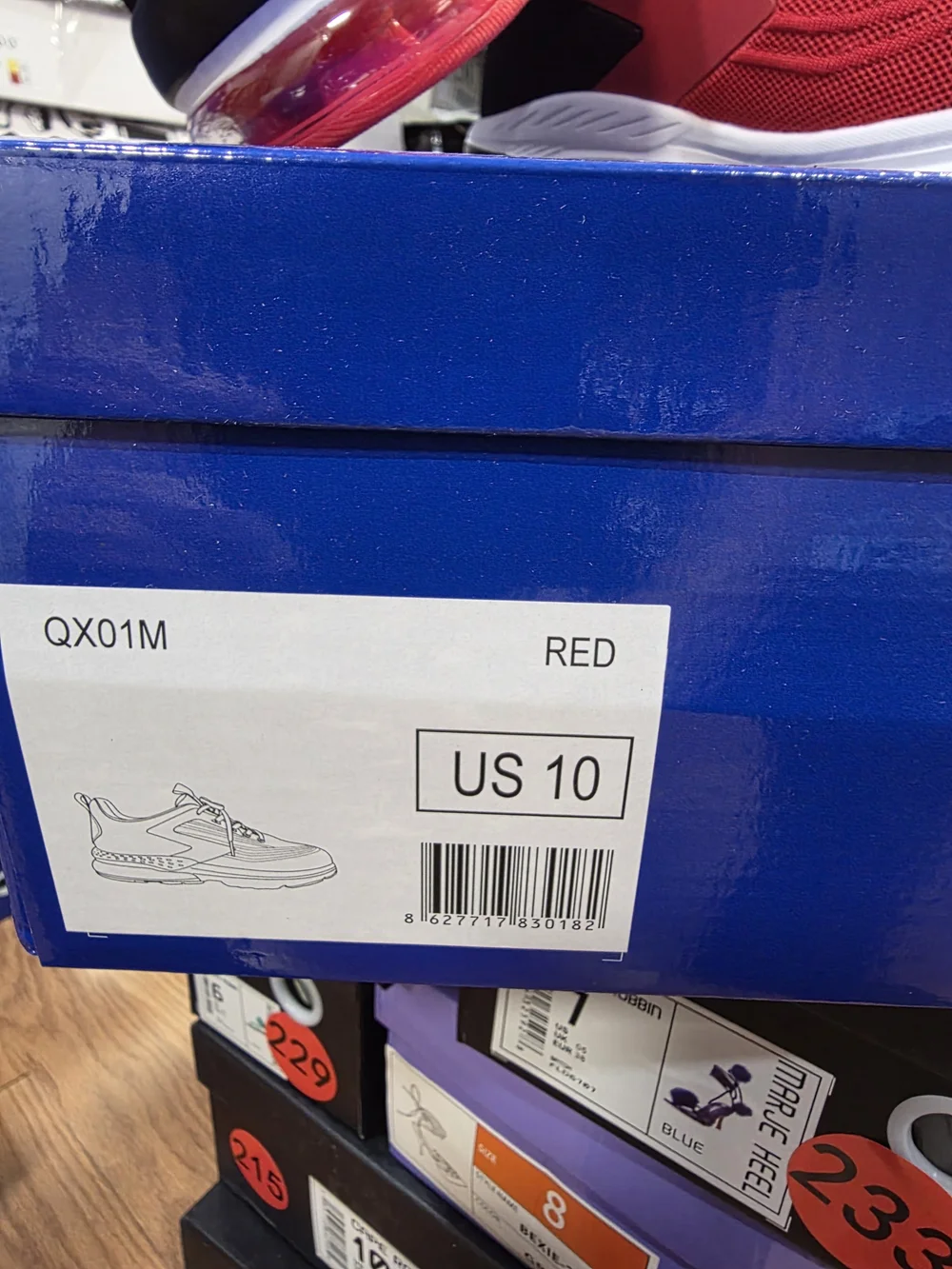 Men's Athletic Running Shoes - Red